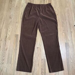 Cervelle Brown Straight Leg Pants Casual Women's Size 1X
